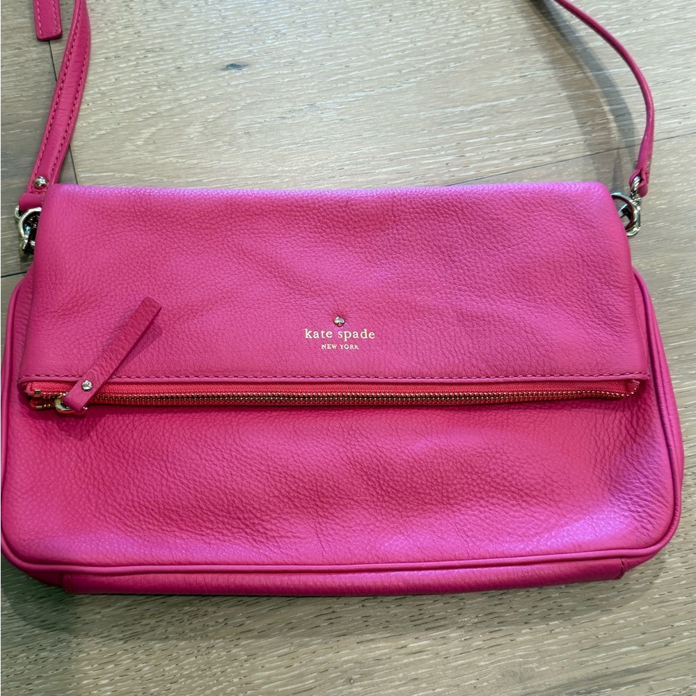 Kate Spade Pink Crossbody Bag with Adjustable Strap